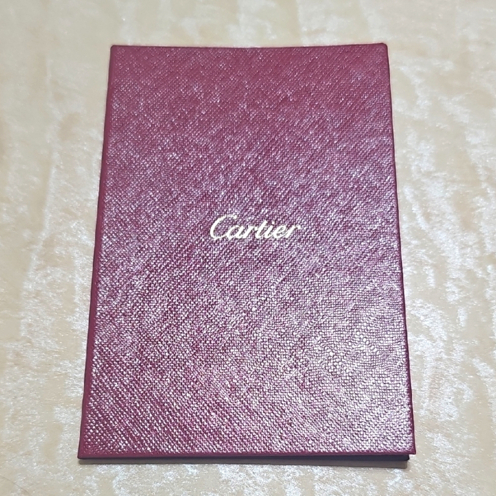 Cartier Red Textured Certificate Pouch